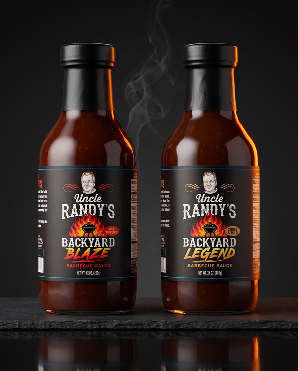 Uncle Randy's Backyard Blaze and Backyard Legend — studio product shot